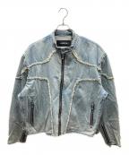 LIBEREリベーレ）の古着「DENIM BIKER JACKET デニムジャケット」｜インディゴ