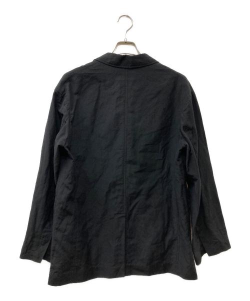 MY（マイ）MY (マイ) WOOL LINEN VACATION JACKET ウールリネン ダブルジャケット ブラック サイズ:SIZE 1の古着・服飾アイテム