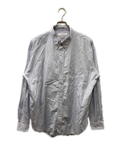 Graphpaper（グラフペーパー）Graphpaper (グラフペーパー) THOMAS MASON (トーマスメイソン) L/S B.D Box Shirt 長袖シャツ ブルー サイズ:3の古着・服飾アイテム