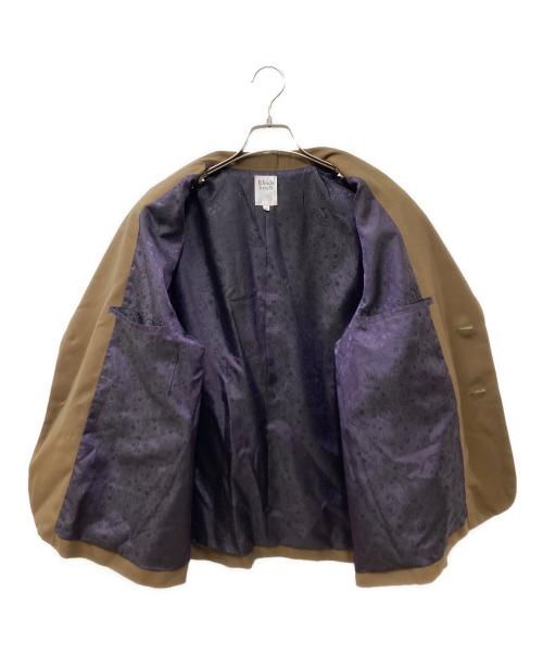 RHODOLIRION（ロドリリオン）RHODOLIRION (ロドリリオン) Oversized Jacket ウール ギャバジン オーバーサイズ ジャケット ブラウン サイズ:０の古着・服飾アイテム