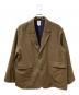 RHODOLIRION（ロドリリオン）の古着「Oversized Jacket ウール ギャバジン オーバーサイズ ジャケット」｜ブラウン