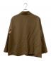 RHODOLIRION (ロドリリオン) Oversized Jacket ウール ギャバジン オーバーサイズ ジャケット ブラウン サイズ:０：17000円