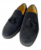TOMO & COトモアンドシーオー）の古着「2MILES SHOES スエードスリッポン」｜ブラック