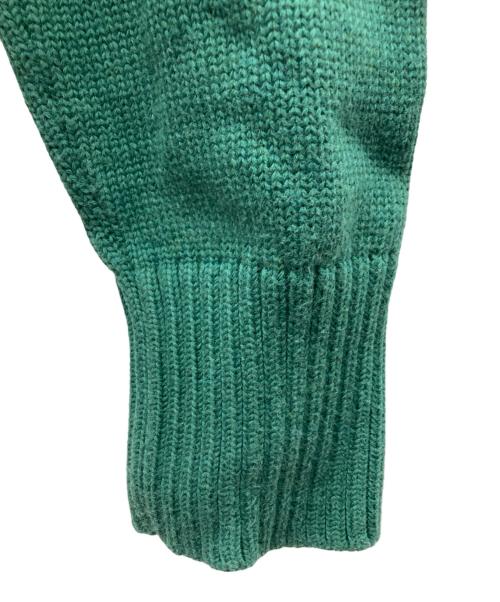 AMI Alexandre Mattiussi（アミアレクサンドルマテュッシ）AMI Alexandre Mattiussi (アミアレクサンドルマテュッシ) ハートロゴコットンウールカーディガン グリーン サイズ:Sの古着・服飾アイテム