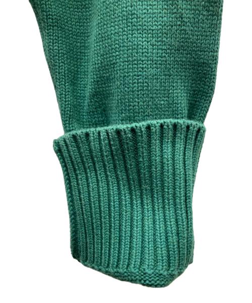 AMI Alexandre Mattiussi（アミアレクサンドルマテュッシ）AMI Alexandre Mattiussi (アミアレクサンドルマテュッシ) ハートロゴコットンウールカーディガン グリーン サイズ:Sの古着・服飾アイテム