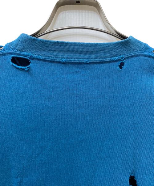BALENCIAGA（バレンシアガ）BALENCIAGA (バレンシアガ) ヴィンテージクラッシュ加工 ロングスリーブ Tシャツ グリーン サイズ:Lの古着・服飾アイテム