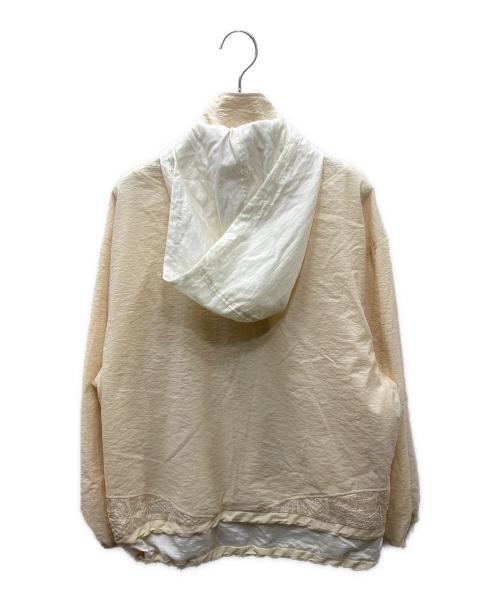 muller of yoshiokubo（ミュラーオブヨシオクボ）muller of yoshiokubo (ミュラーオブヨシオクボ) スチームナイロンブルゾン アイボリー サイズ:36の古着・服飾アイテム