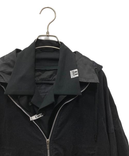 Maison MIHARA YASUHIRO（メゾン ミハラ ヤスヒロ）Maison MIHARA YASUHIRO (メゾン ミハラ ヤスヒロ) 24AW cotton day dress スリーレイヤードドレス ブラック サイズ:38の古着・服飾アイテム