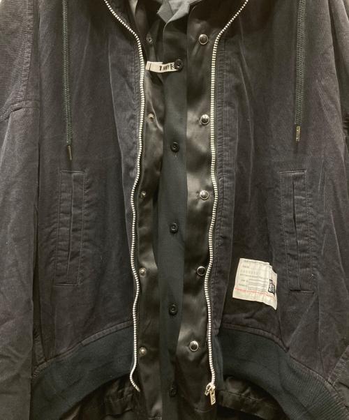 Maison MIHARA YASUHIRO（メゾン ミハラ ヤスヒロ）Maison MIHARA YASUHIRO (メゾン ミハラ ヤスヒロ) 24AW cotton day dress スリーレイヤードドレス ブラック サイズ:38の古着・服飾アイテム