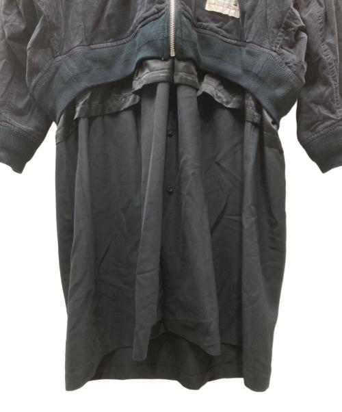 Maison MIHARA YASUHIRO（メゾン ミハラ ヤスヒロ）Maison MIHARA YASUHIRO (メゾン ミハラ ヤスヒロ) 24AW cotton day dress スリーレイヤードドレス ブラック サイズ:38の古着・服飾アイテム