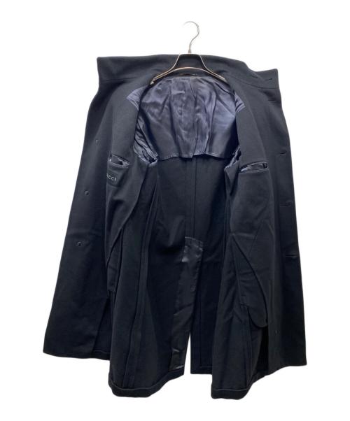 GUCCI（グッチ）GUCCI (グッチ) ウールカシミアスタンドカラーコート ブラック サイズ:46の古着・服飾アイテム