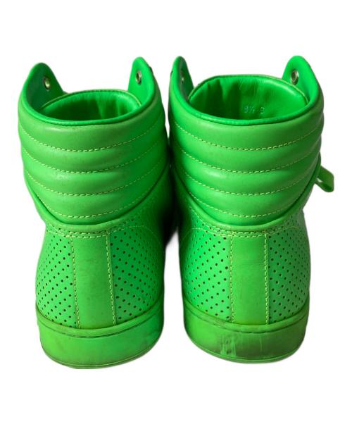 GUCCI（グッチ）GUCCI (グッチ) インターロッキングハイカットスニーカー グリーン サイズ:8 1/2の古着・服飾アイテム