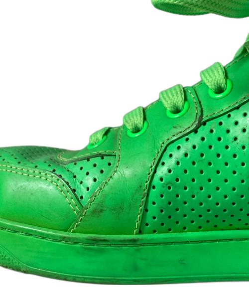 GUCCI（グッチ）GUCCI (グッチ) インターロッキングハイカットスニーカー グリーン サイズ:8 1/2の古着・服飾アイテム