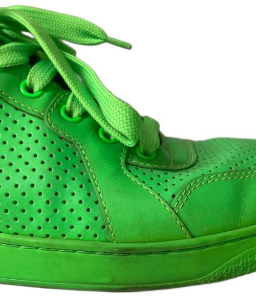 GUCCI（グッチ）GUCCI (グッチ) インターロッキングハイカットスニーカー グリーン サイズ:8 1/2の古着・服飾アイテム