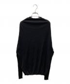 RICK OWENSリックオウエンス）の古着「17ss モックネックL/Sニット」｜ブラック