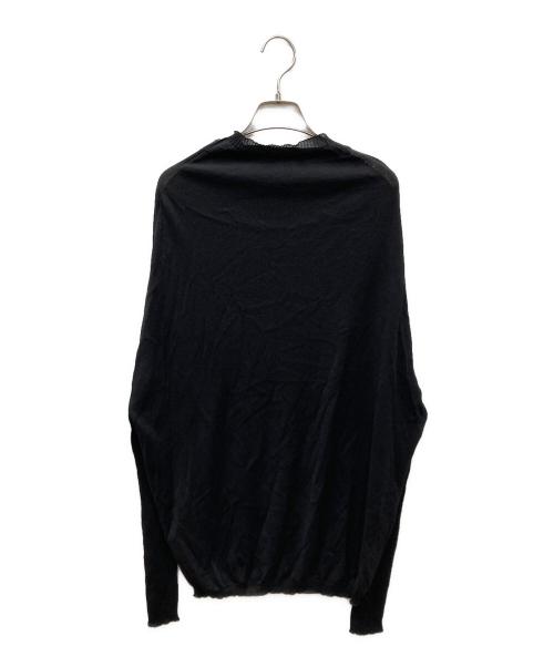 RICK OWENS（リックオウエンス）RICK OWENS (リックオウエンス) 17ss モックネックL/Sニット ブラック サイズ:Lの古着・服飾アイテム