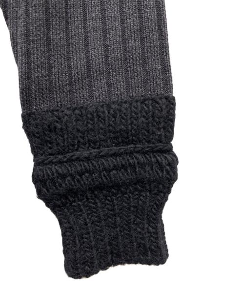 UNDERCOVER（アンダーカバー）UNDERCOVER (アンダーカバー) 19AW 編地替配色ハイネックニット ブラック×グレー サイズ:SIZE 3の古着・服飾アイテム