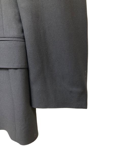 LARDINI（ラルディーニ）LARDINI (ラルディーニ) ウールシルク ノーカラージャケット ブラック サイズ:44の古着・服飾アイテム