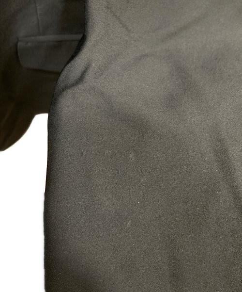 LARDINI（ラルディーニ）LARDINI (ラルディーニ) ウールシルク ノーカラージャケット ブラック サイズ:44の古着・服飾アイテム