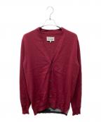 Maison Margielaメゾンマルジェラ）の古着「ニットカーディガン」｜ボルドー