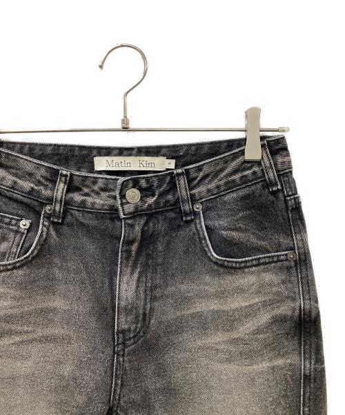 Matin Kim（マーティン・キム）Matin Kim (マーティン・キム) フレアデニムパンツ ブラック サイズ:Ｓの古着・服飾アイテム