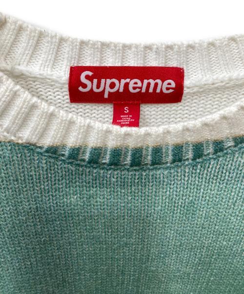 SUPREME（シュプリーム）Supreme (シュプリーム) 25ss Damien Hirst Sweater ホワイト×グリーン サイズ:Sの古着・服飾アイテム