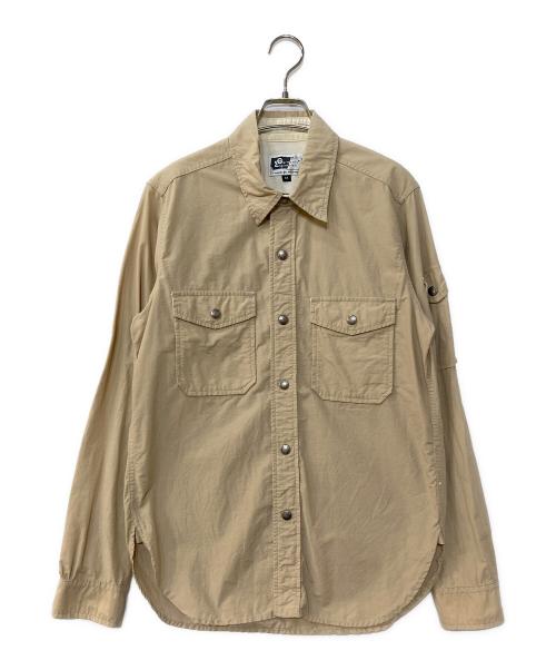 Engineered Garments（エンジニアド ガーメンツ）Engineered Garments (エンジニアド ガーメンツ) チンストワークシャツ ベージュ サイズ:Mの古着・服飾アイテム