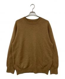 crepuscule（クレプスキュール）の古着「wholegarment crewneck P/O / ホールガーメントプルオーバーニット」｜ベージュ