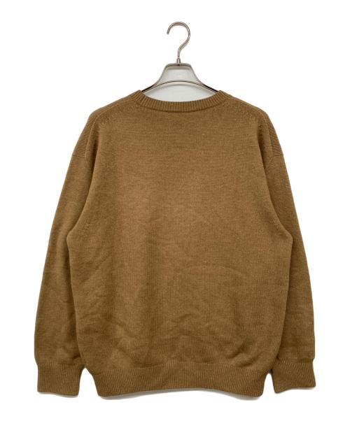 crepuscule（クレプスキュール）crepuscule (クレプスキュール) wholegarment crewneck P/O / ホールガーメントプルオーバーニット ベージュ サイズ:2の古着・服飾アイテム