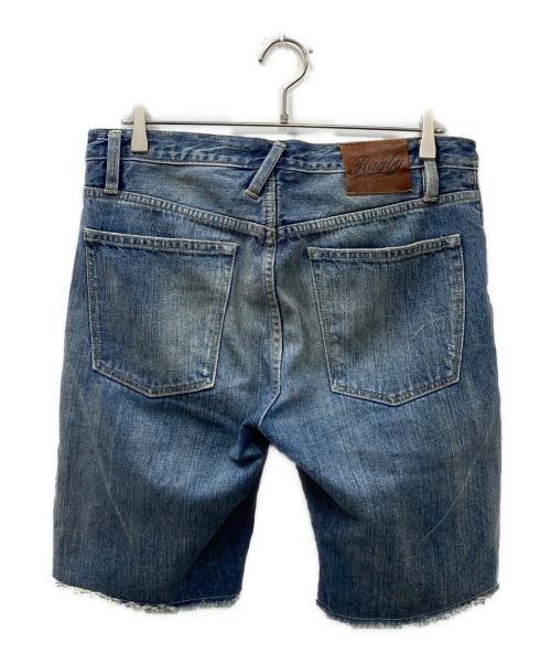Rugby Ralph Lauren（ラグビーラルフローレン）Rugby Ralph Lauren (ラグビーラルフローレン) ビンテージ加工カットフデニムショーツ インディゴ サイズ:W31の古着・服飾アイテム