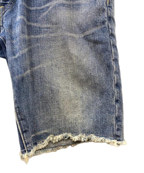 Rugby Ralph Lauren（ラグビーラルフローレン）Rugby Ralph Lauren (ラグビーラルフローレン) ビンテージ加工カットフデニムショーツ インディゴ サイズ:W31の古着・服飾アイテム