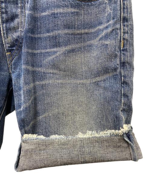 Rugby Ralph Lauren（ラグビーラルフローレン）Rugby Ralph Lauren (ラグビーラルフローレン) ビンテージ加工カットフデニムショーツ インディゴ サイズ:W31の古着・服飾アイテム