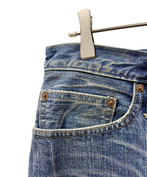 Rugby Ralph Lauren（ラグビーラルフローレン）Rugby Ralph Lauren (ラグビーラルフローレン) ビンテージ加工カットフデニムショーツ インディゴ サイズ:W31の古着・服飾アイテム
