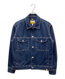 myne×FARAH（マイン×ファーラー）の古着「"FARAH" Studs Jacket」｜ネイビー×シルバー