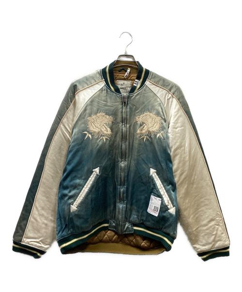 Maison MIHARA YASUHIRO（メゾン ミハラ ヤスヒロ）Maison MIHARA YASUHIRO (メゾン ミハラ ヤスヒロ) SOUVENIR JACKET グリーン×ホワイト サイズ:SIZE 48の古着・服飾アイテム