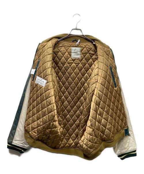 Maison MIHARA YASUHIRO（メゾン ミハラ ヤスヒロ）Maison MIHARA YASUHIRO (メゾン ミハラ ヤスヒロ) SOUVENIR JACKET グリーン×ホワイト サイズ:SIZE 48の古着・服飾アイテム