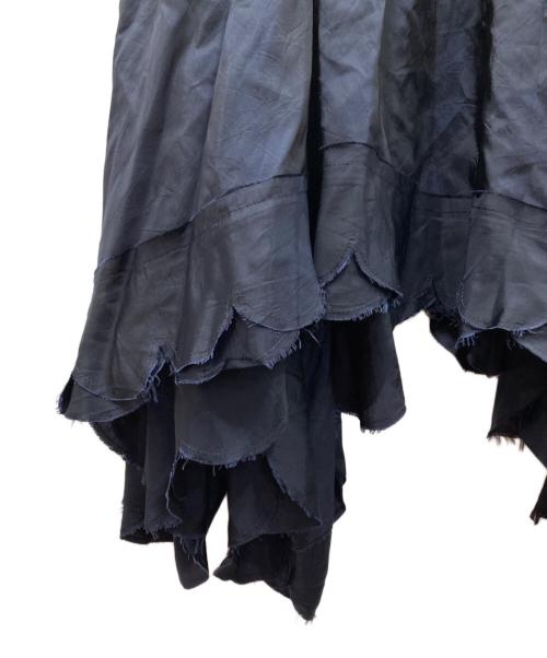 tricot COMME des GARCONS（トリココムデギャルソン）tricot COMME des GARCONS (トリココムデギャルソン) チェック切替スカート ネイビー×パープル サイズ:Freeの古着・服飾アイテム