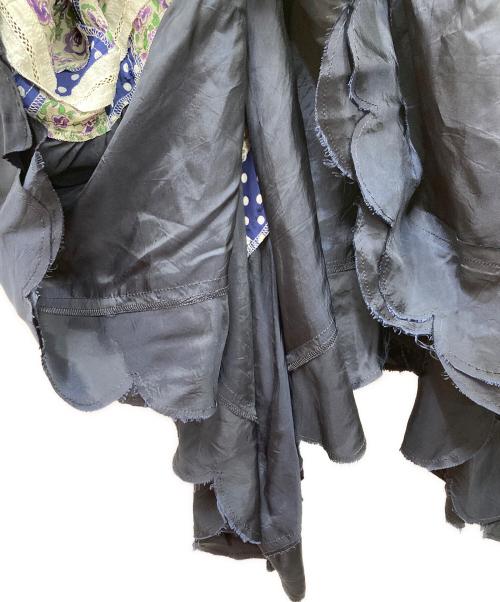 tricot COMME des GARCONS（トリココムデギャルソン）tricot COMME des GARCONS (トリココムデギャルソン) チェック切替スカート ネイビー×パープル サイズ:Freeの古着・服飾アイテム