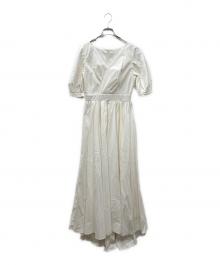 Kaene（カエン）の古着「タフタカシュクールドレス」｜ホワイト