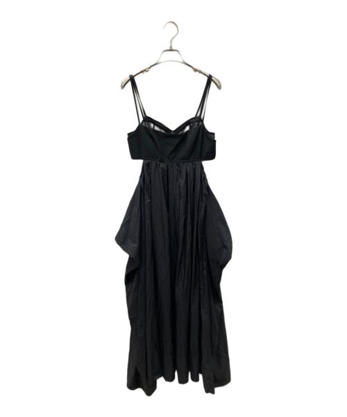 FRAY ID（フレイ アイディー）FRAY ID (フレイ アイディー) レイヤードビスチェドッキングワンピ ブラック サイズ:1の古着・服飾アイテム