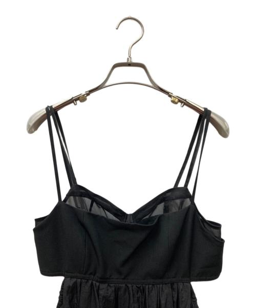 FRAY ID（フレイ アイディー）FRAY ID (フレイ アイディー) レイヤードビスチェドッキングワンピ ブラック サイズ:1の古着・服飾アイテム