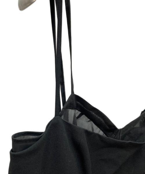 FRAY ID（フレイ アイディー）FRAY ID (フレイ アイディー) レイヤードビスチェドッキングワンピ ブラック サイズ:1の古着・服飾アイテム