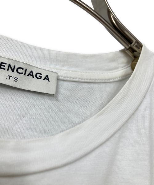 BALENCIAGA（バレンシアガ）BALENCIAGA (バレンシアガ) ノースリーブTシャツ ホワイト×ブラック サイズ:Mの古着・服飾アイテム
