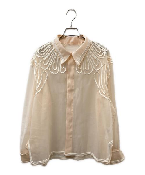 IENA LA BOUCLE（イエナ ラ ブークル）IENA LA BOUCLE (イエナ ラ ブークル) コードエンブシアーシャツ ベージュ サイズ:Freeの古着・服飾アイテム