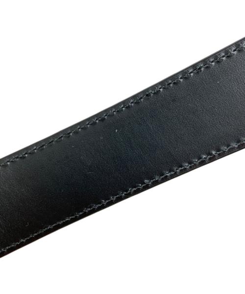 GUCCI（グッチ）GUCCI (グッチ) GGロゴ レザーベルト ブラック サイズ:85/34の古着・服飾アイテム