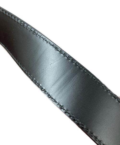 GUCCI（グッチ）GUCCI (グッチ) GGロゴ レザーベルト ブラック サイズ:85/34の古着・服飾アイテム