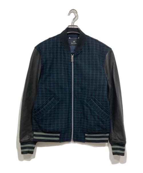 PS Paul Smith（ＰＳポールスミス）PS Paul Smith (ＰＳポールスミス) チェック切替ブルゾン マルチカラー サイズ:Mの古着・服飾アイテム