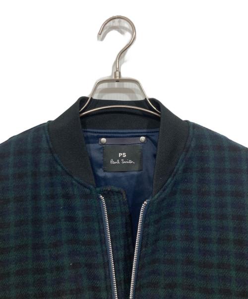PS Paul Smith（ＰＳポールスミス）PS Paul Smith (ＰＳポールスミス) チェック切替ブルゾン マルチカラー サイズ:Mの古着・服飾アイテム