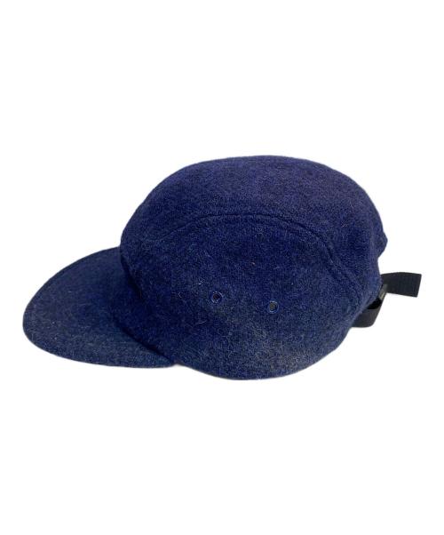 SUPREME（シュプリーム）SUPREME (シュプリーム) Harris Tweed (ハリスツイード) 16AW Harris Tweed Camp Cap ネイビーの古着・服飾アイテム