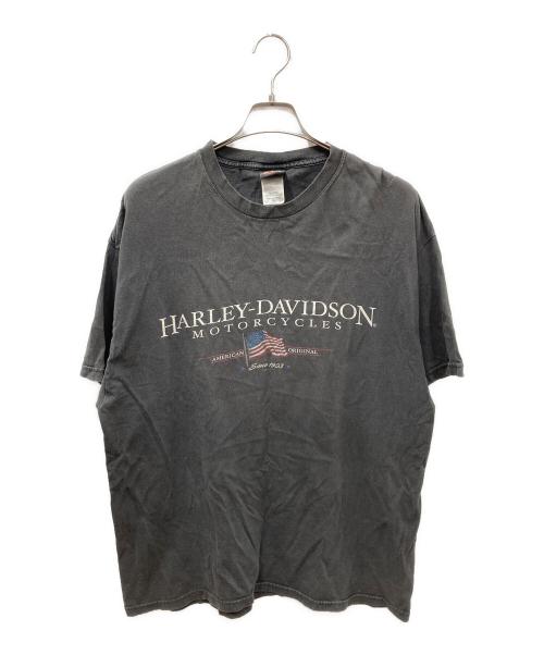 HARLEY-DAVIDSON（ハーレーダビッドソン）HARLEY-DAVIDSON (ハーレーダビッドソン) フェードプリントTシャツ ブラック サイズ:XLの古着・服飾アイテム